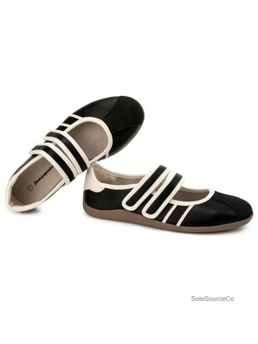 Women's Fashion Mary Jane Sneakers Comfortable Ballet Flat Tennis Shoes